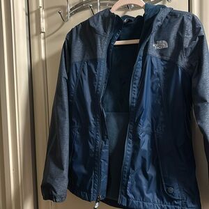 North Face rain jacket with soft lining inside Girls 14/16
